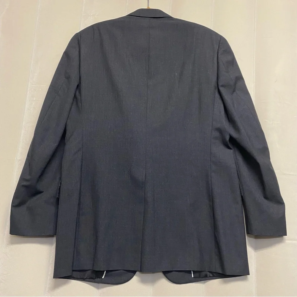Hart Schaffner Marx Men’s Blazer Jacket Sports Coat Silver Trumpeter 100% Wool